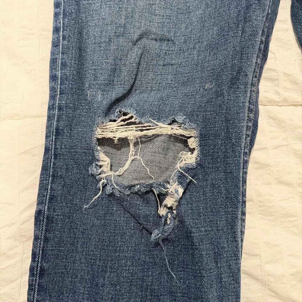 Abercrombie & Fitch Womens The Ankle Straight Ultra High Rise Jeans Size 30 10S - Picture 2 of 6